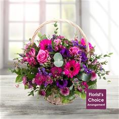 Florist&#39;s Choice Basket Arrangement