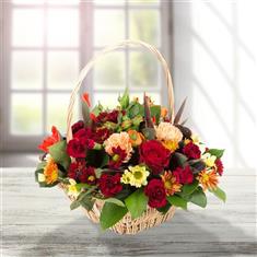 Autumnal Basket Arrangement